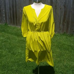 Citron Green shirt dress👗
